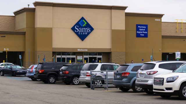 A Sam's Club store and parking lot