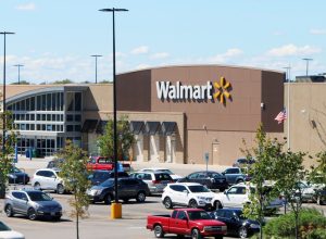 FRANKLIN, TENNESSEE-DECEMBER 23, 2017: Exterior view of a new, suburban Walmart store. Walmart is the world's largest brick and mortar retailer.