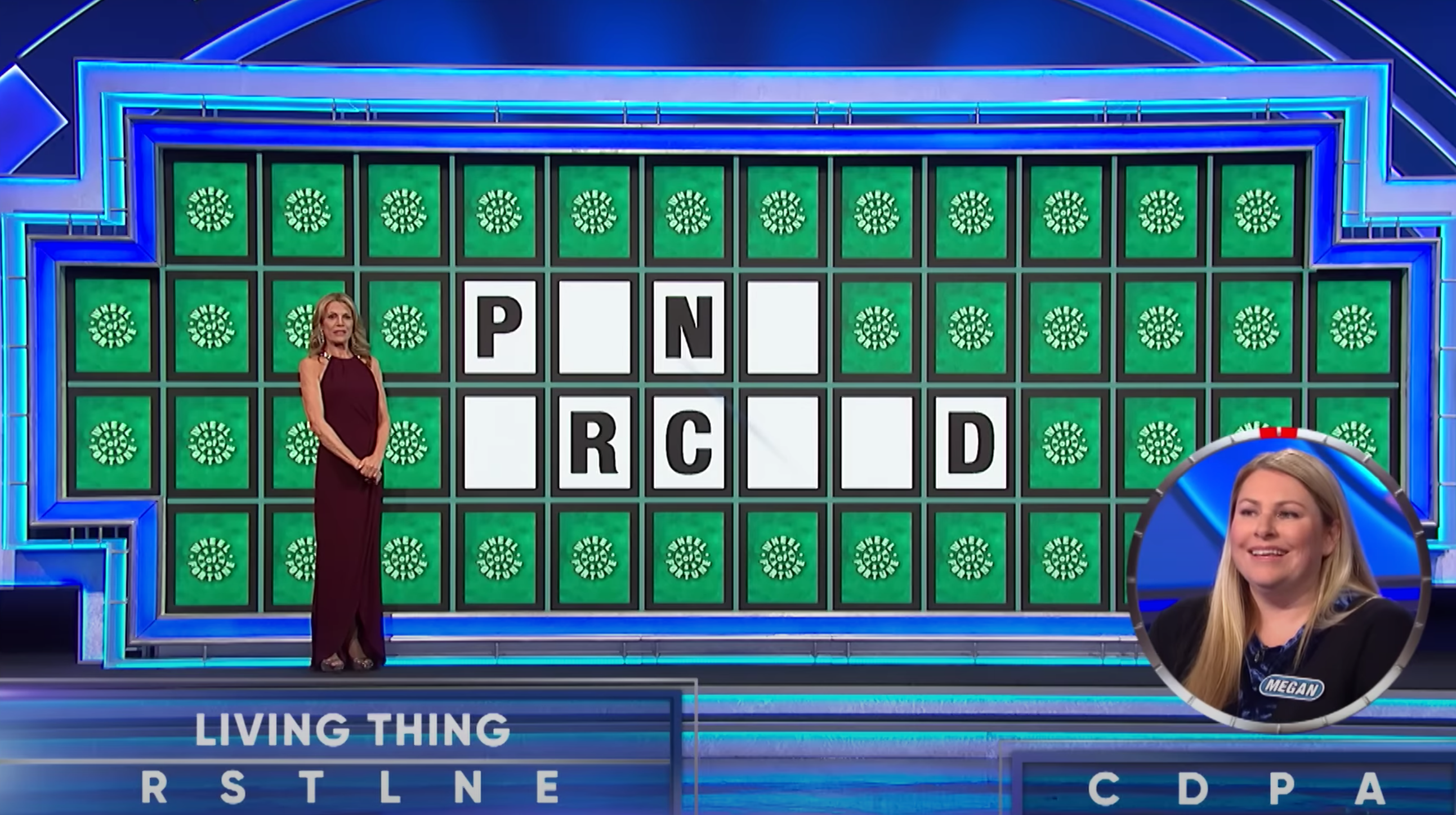 Megan Carvale on "Wheel of Fortune"