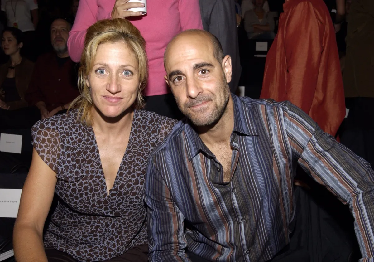 Edie Falco and Stanley Tucci in 2004