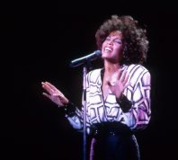 Whitney Houston performing in 1987