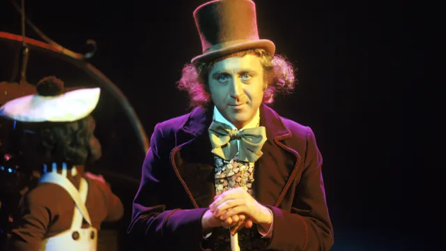 Actor Gene Wilder as Willy Wonka on the set of the film 'Willy Wonka & the Chocolate Factory"