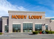 Victorville, CA / USA – June 1, 2020: Retailer, Hobby Lobby located in Victorville, California, reopens during the Coronavirus crisis.