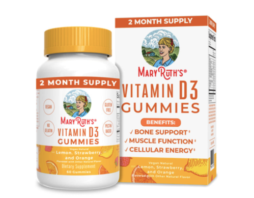 Mary ruth's product photo of vitamin d gummies