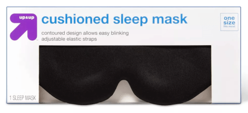 Packaged eye mask from Target