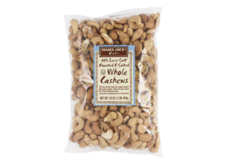 Bag of Trader Joe's cashews