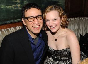 Fred Armisen and Elisabeth Moss in 2009