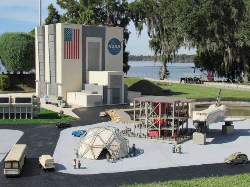 Miniland USA - Kennedy Space Center at Legoland theme park in Winter Haven, Florida