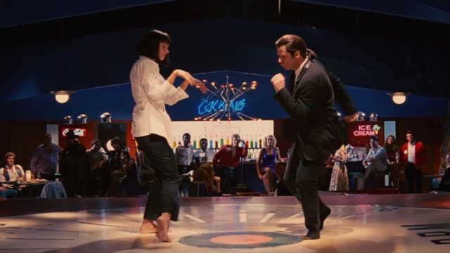 Uma Thurman and John Travolta in Pulp Fiction