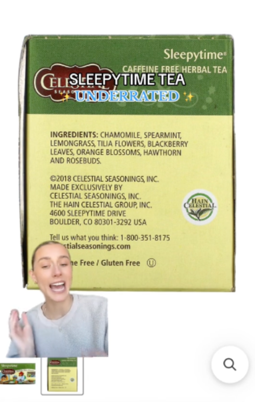 caffeine free sleepytime herbal tea