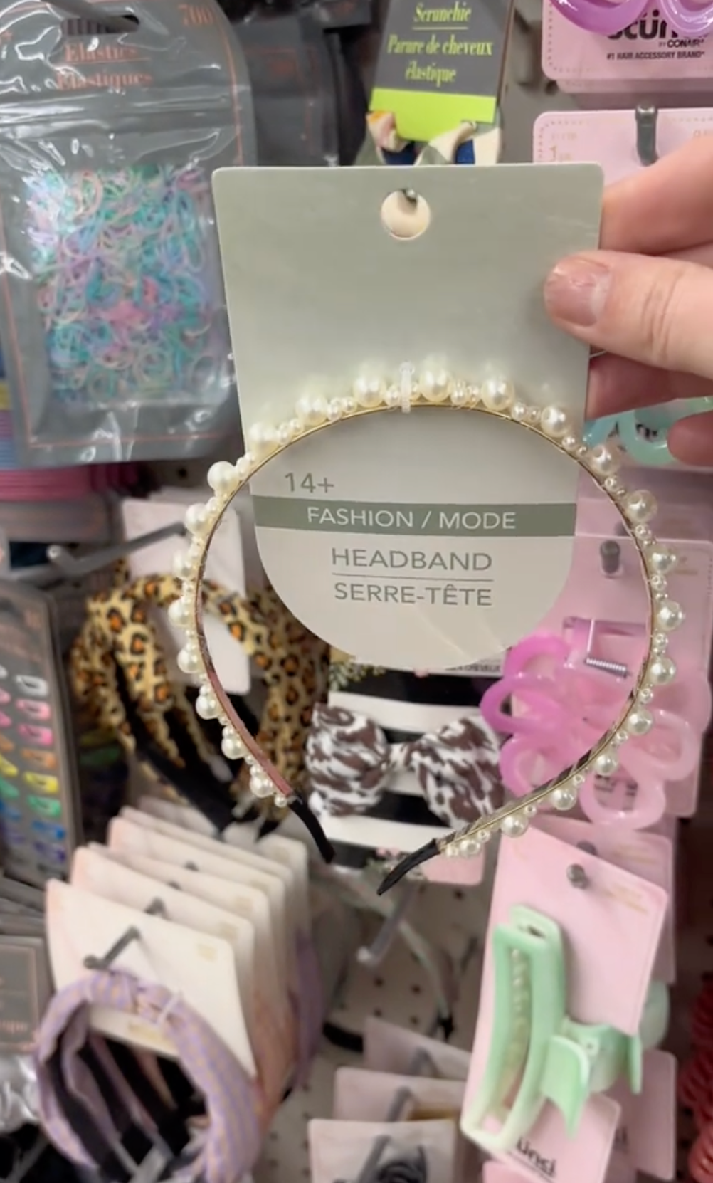 pearl headband dollar tree
