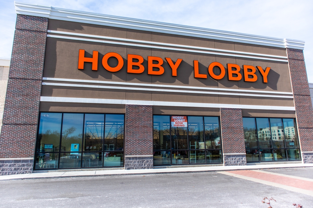 A Hobby Lobby storefront