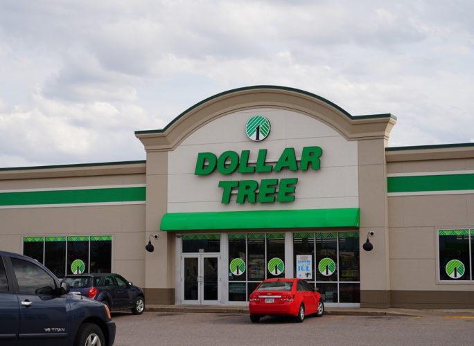 Dollar Tree discount store.