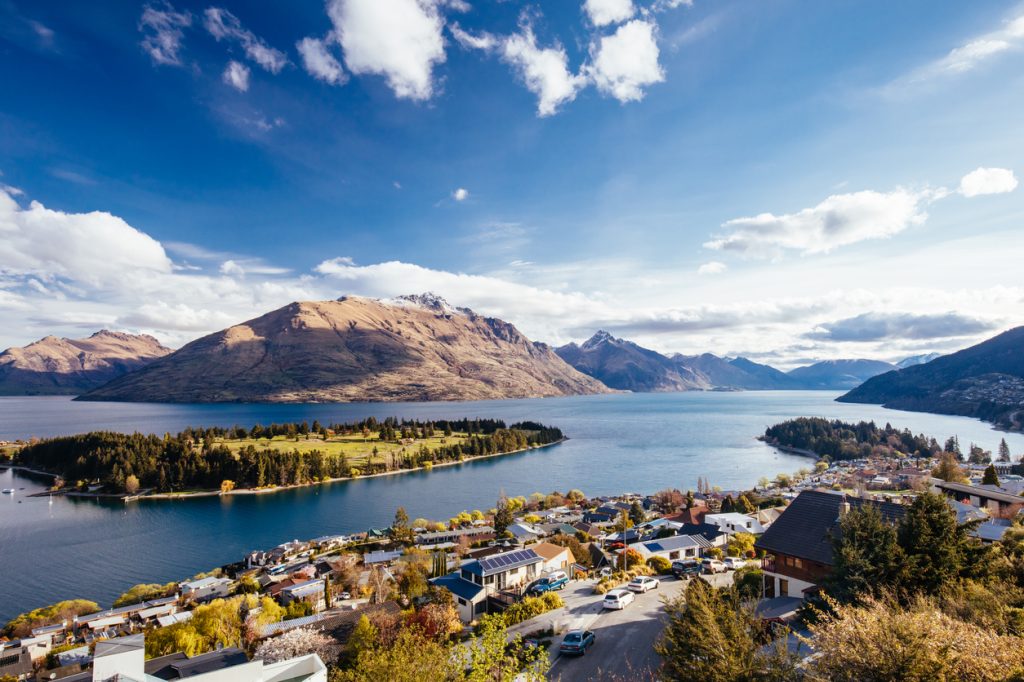 A view of Queenstown, New Zealand