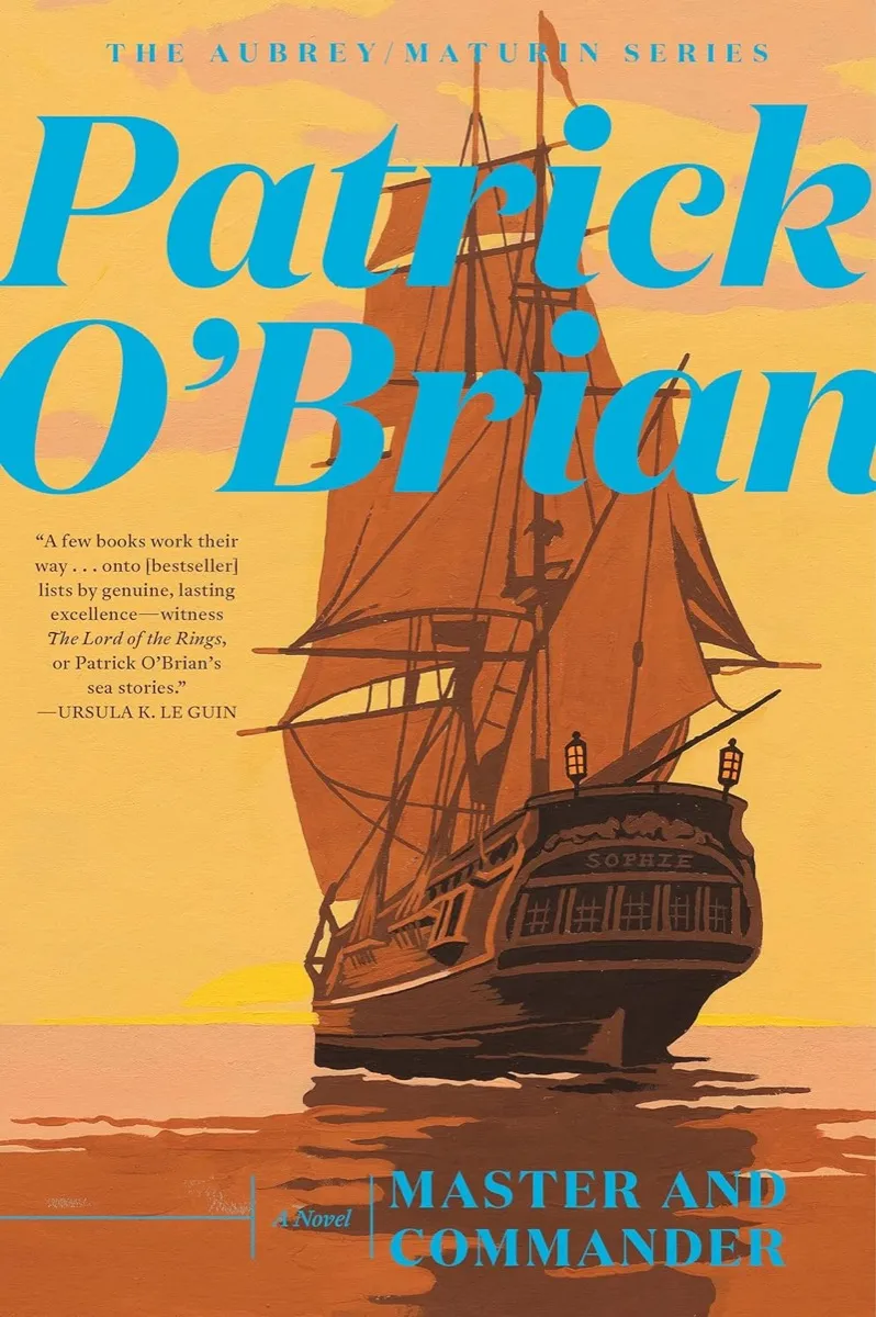 "Master and Commander" by Patrick O'Brian book cover