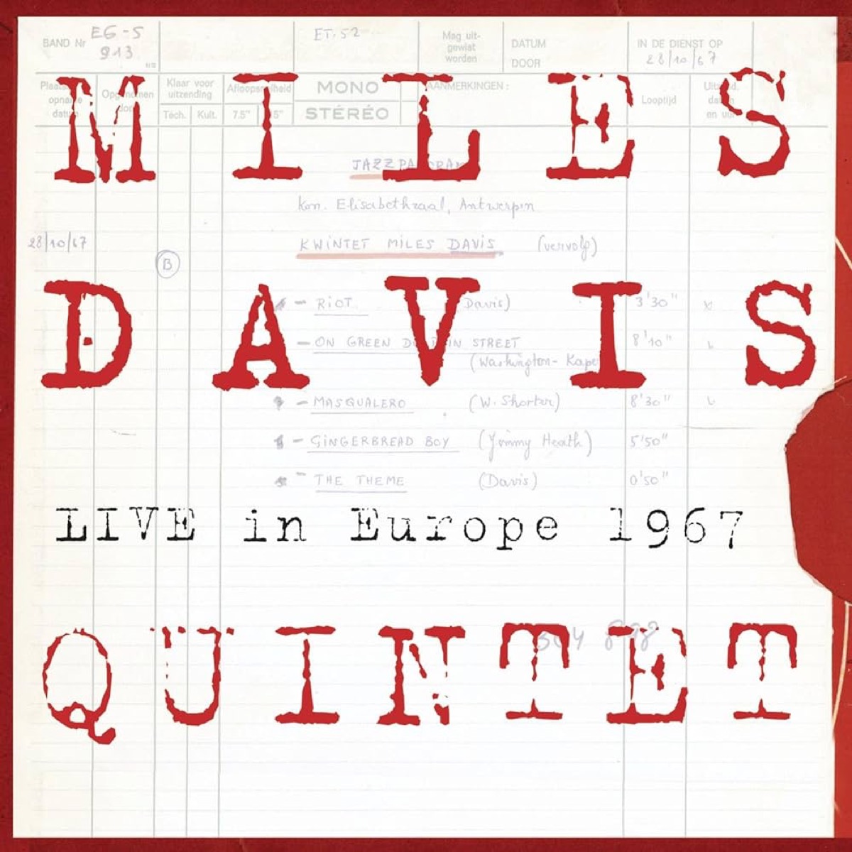"Live in Europe 1967" by Miles Davis album cover