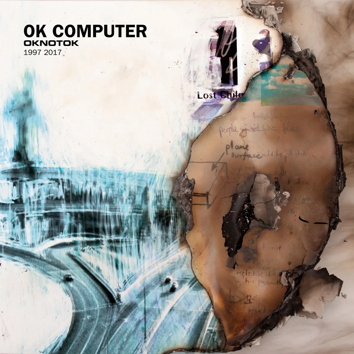 "Okay Computer: OKNOTOK 1997-2017" by Radiohead album cover