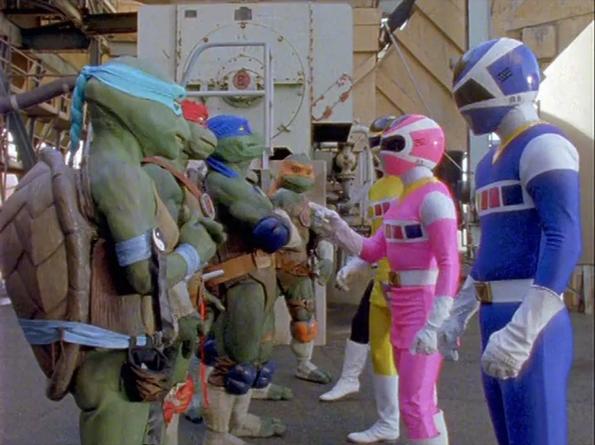 Still from the Power Rangers in Space episode "Shell Shocked"