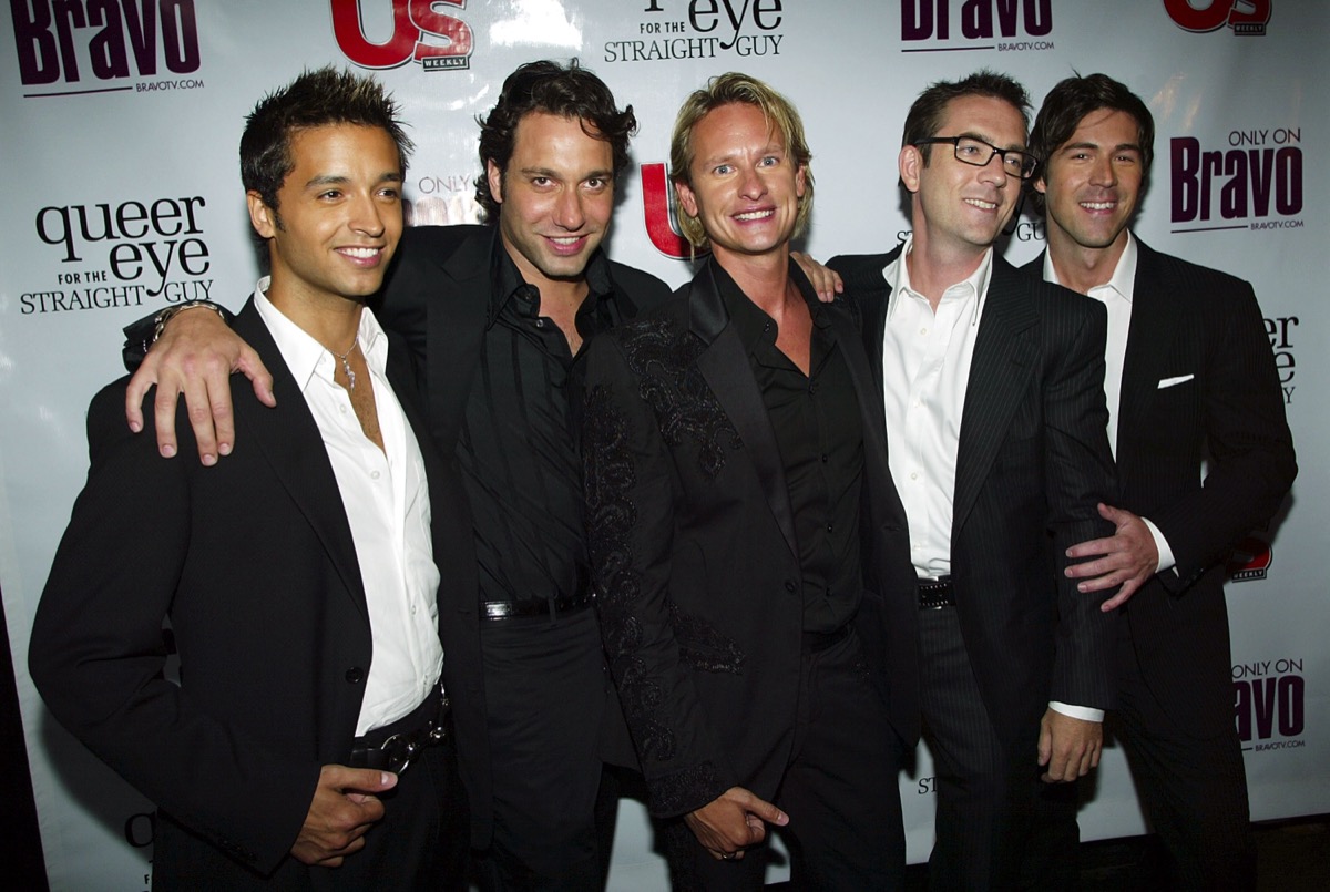 Jai Rodriguez, Thom Filicia, Carson Kressley, Ted Allen and Kyan Douglas in 2003