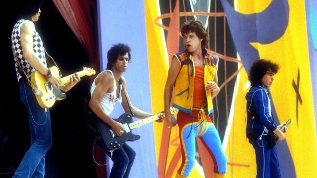 The Rolling Stones performing in 1982