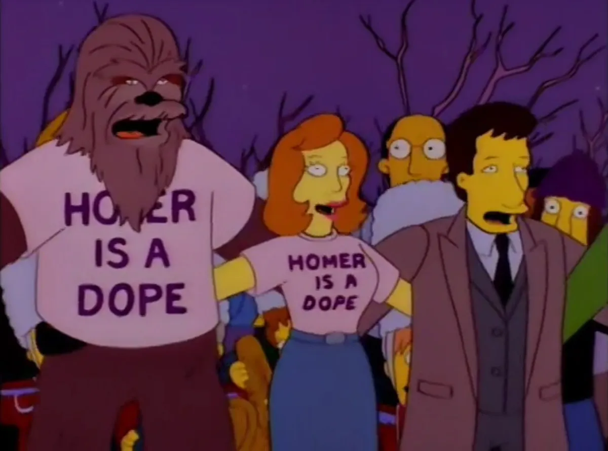 Still from The Simpsons episode "The Springfield Files"
