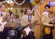 Still from Weezer's "Buddy Holly" music video
