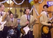 Still from Weezer's "Buddy Holly" music video
