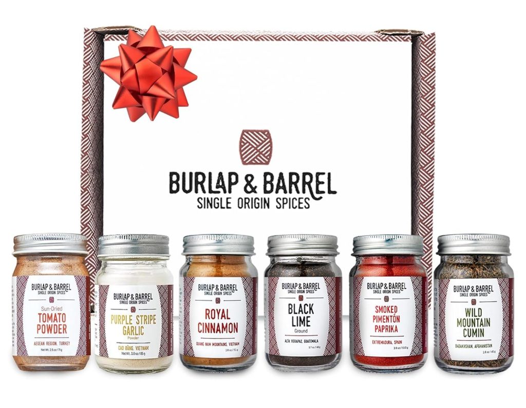 A Burlap & Barrel spice gift set