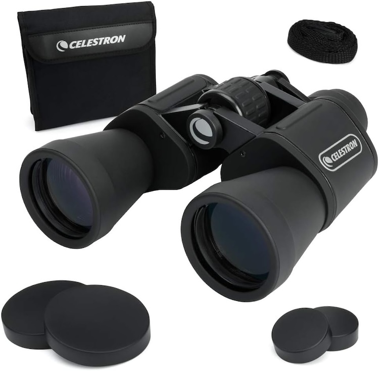 A pair of Celestron stargazing binoculars