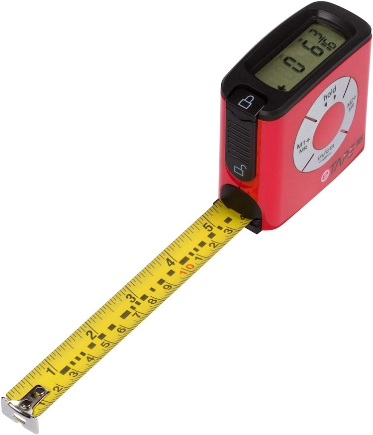 An electronic measuring tape