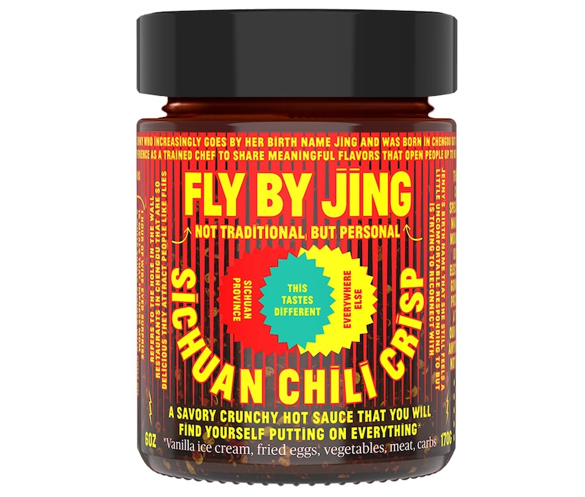 A bottle of Fly By Jing Sichuan chili crisp