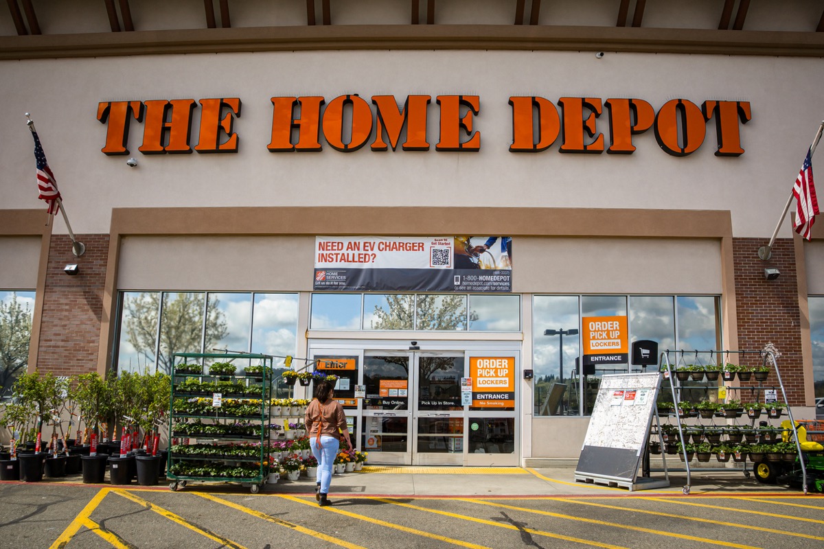 home depot store in spring