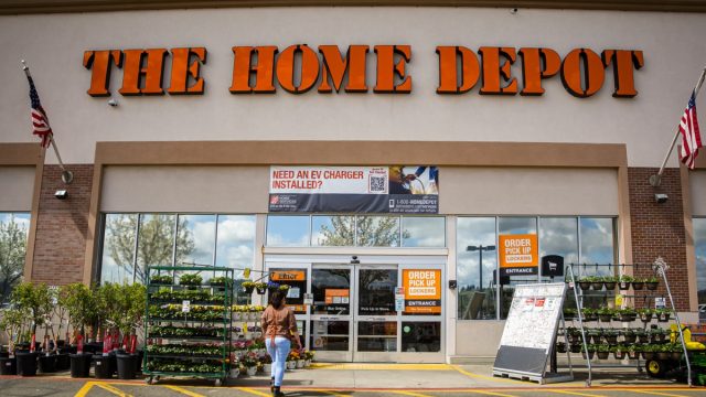 home depot store in spring
