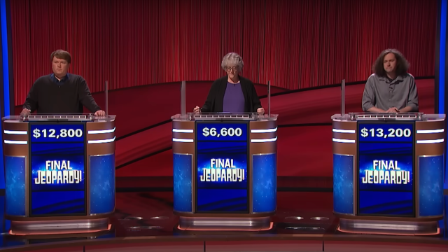 Jeopardy! contestants on the 5.15.24 episode
