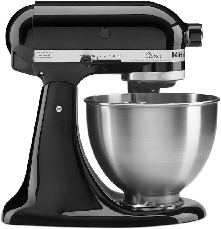 A KitchenAid stand mixer