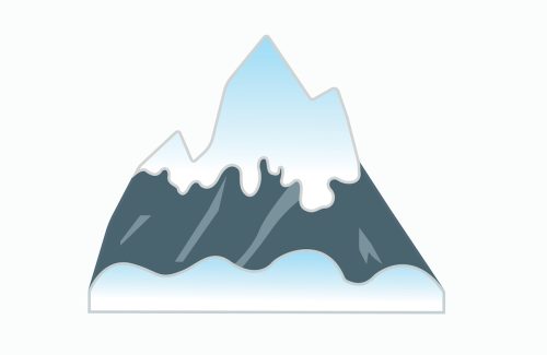 Snowcapped mountain emoji