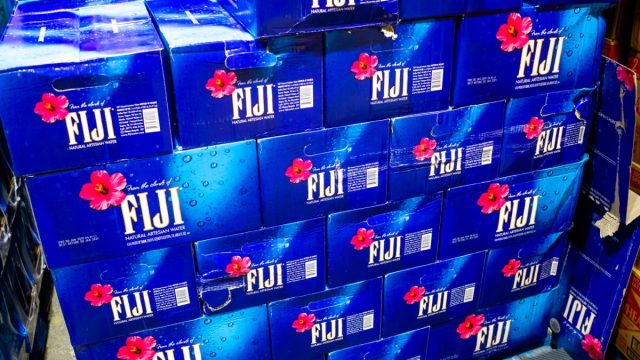 cases of fiji water