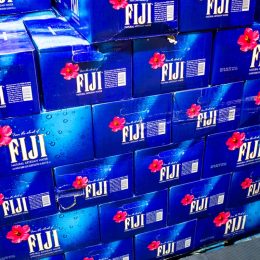 cases of fiji water