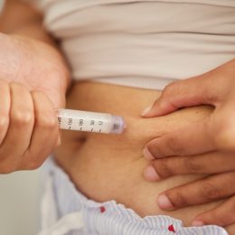 injecting weight-loss drug to stomach