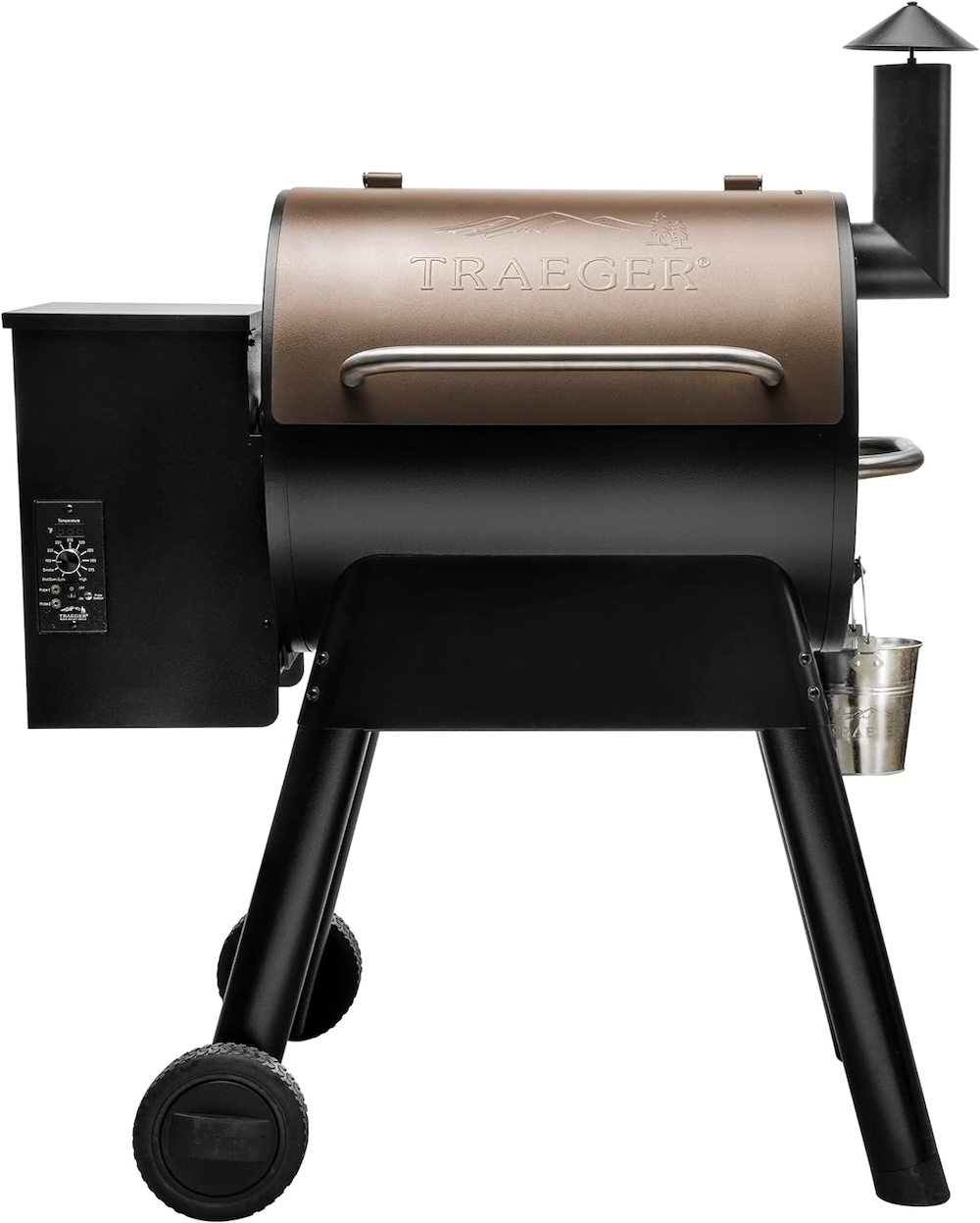A Traeger Pro 22 Electric wood pellet grill and smoker
