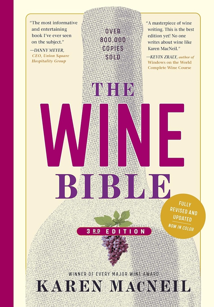 The cover of The Wine Bible book