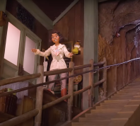 Still from a video showing Disney's new ride Tiana's Bayou Adventure
