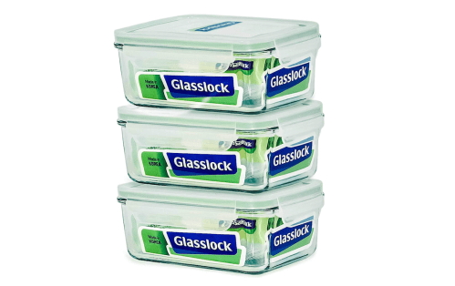 Glasslock Food-Storage Container with Locking Lids, Oven and Microwave Safe