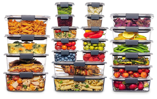Rubbermaid Brilliance BPA Free 22-Piece Food Storage Containers Set