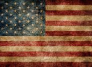 weathered American flag