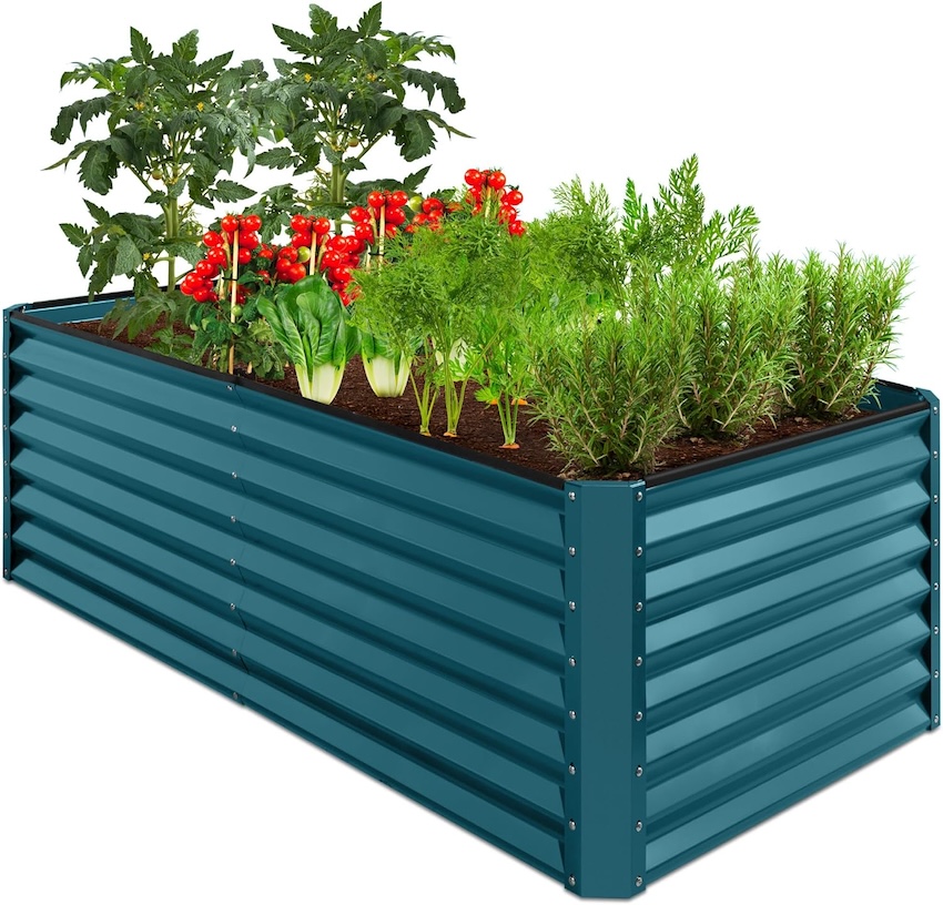 A raised garden bed