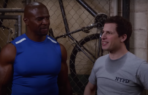 Terry Crews and Andy Samberg on Brooklyn Nine-Nine