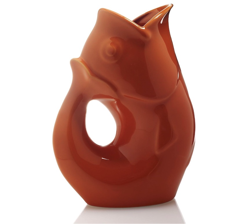 A gurgle pot pitcher
