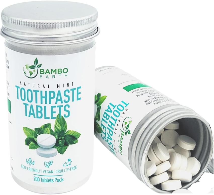 Chewable toothpaste tablets