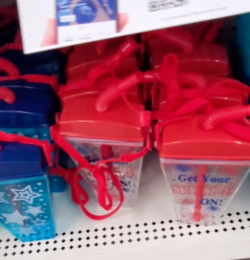 July 4th plastic cups at Dollar Tree